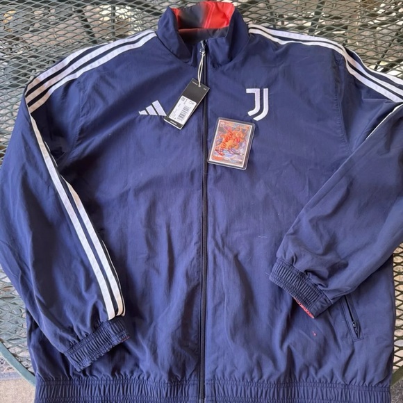 ADIDAS JUVENTUS ANTHEM JACKET 23/24 NWT REVERSIBLE Aeroready Size XL - Picture 8 of 9